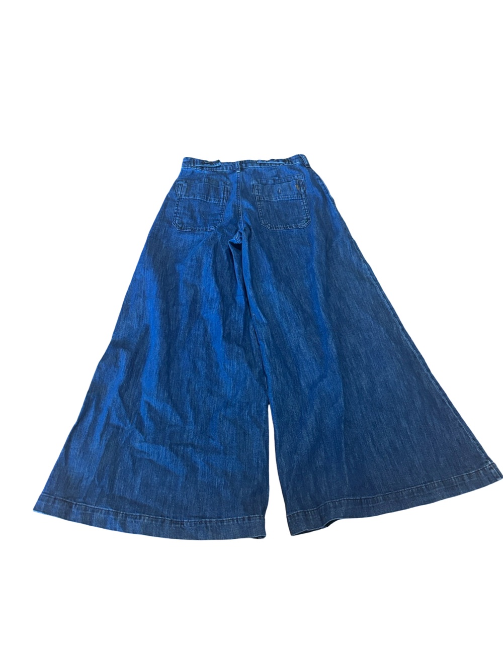 Pilcro High-Rise Wide-Leg Jeans Size 26 Blue Lightweight Denim Palazzo Pants - Picture 7 of 8